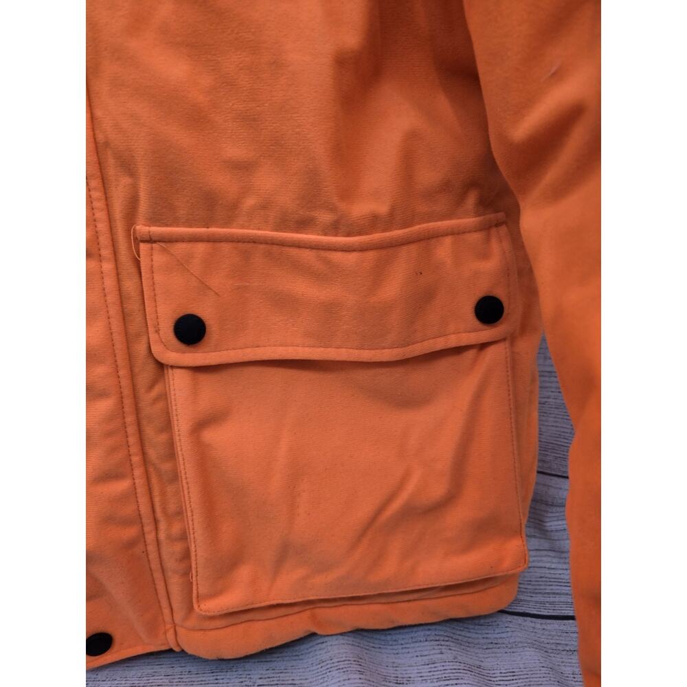 Mossy Oak Hooded Jacket Blaze Orange Hunting Outdoor Zip Up Men's Size Small - Picture 5 of 11